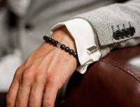 Liel and lentz Bracelet - 925K SILVER BLACK ON BLACK