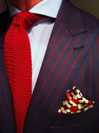Tie - Knit Tie Red
