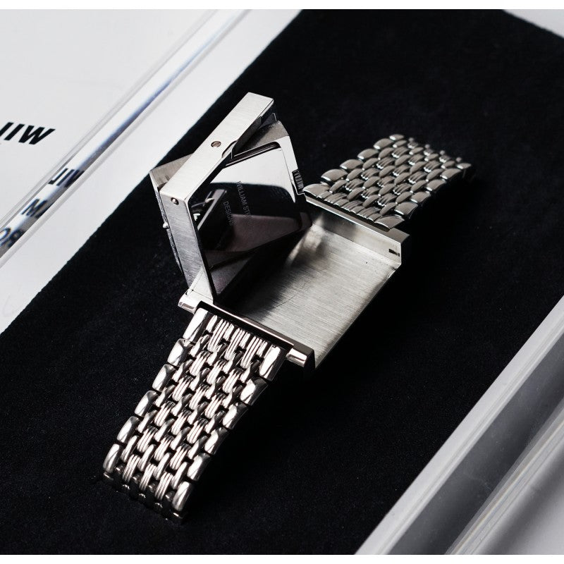 SILVER REVERSIBLE WATCH