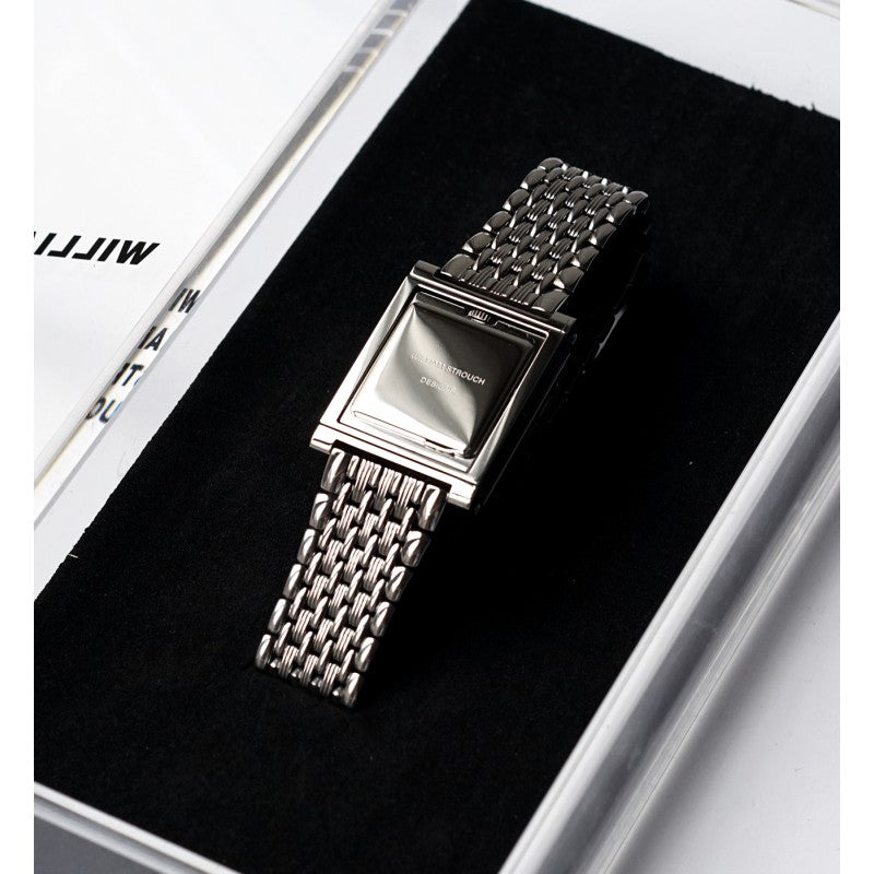 SILVER REVERSIBLE WATCH