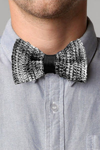 Bow Tie - Knit Bow Tie Grey