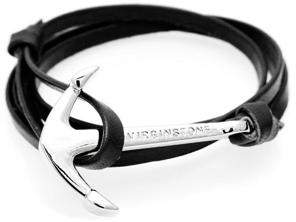 virginstone Bracelet - Anchor Bracelet Black / Silver