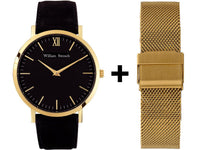 Watch - CLASSIC BLACK + GOLD STRAP